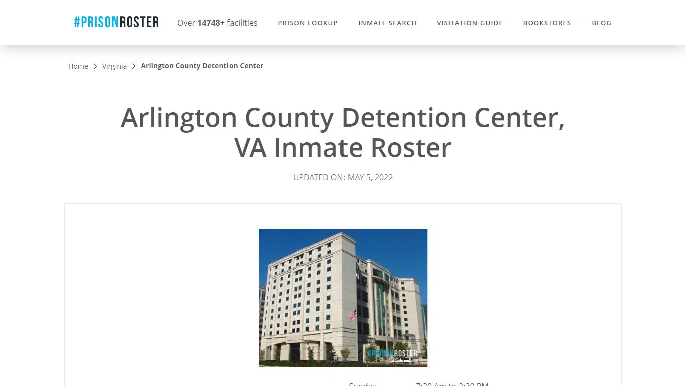 Arlington County Detention Center, VA Inmate Roster